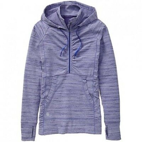 Athleta Tops - Athleta Heavenly Hail Hoodie Blue Size Small